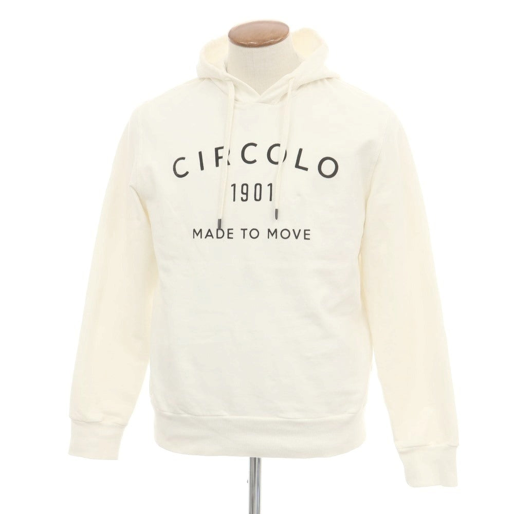 【中古】チルコロ1901 CIRCOLO 1901 コットン ジャージー プルオーバー パーカー オフホワイト【 M 】【 状態ランクB 】【 メンズ 】