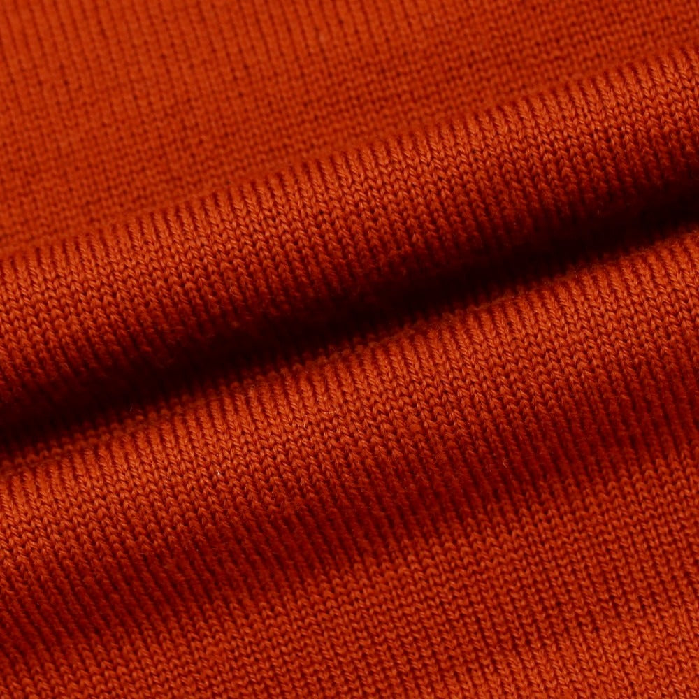 【中古】アレッサンドロルッピ Alessandro Luppi ハイゲージ ウール モックネック プルオーバーニット ダークオレンジ系【 48 】【 状態ランクB 】【 メンズ 】