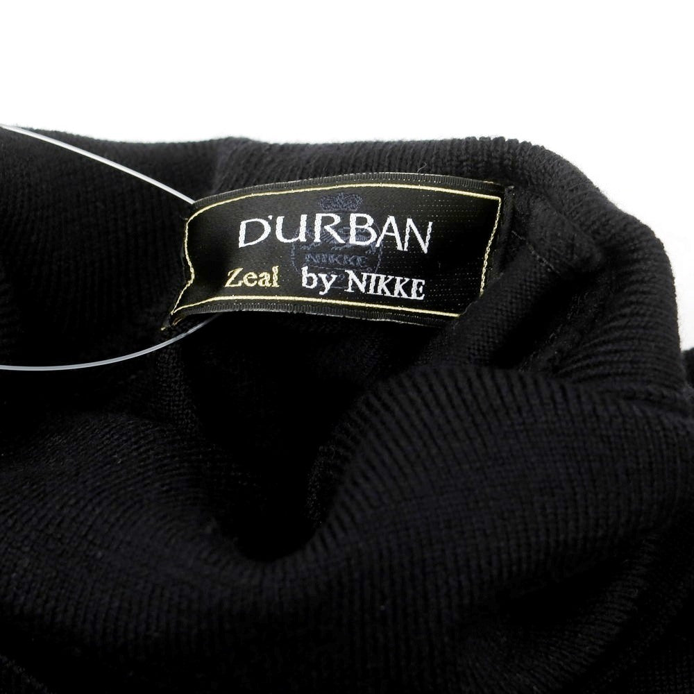 【中古】ダーバン D’URBAN ハイゲージ ウール タートルネック プルオーバーニット ブラック【 M 】【 状態ランクA 】【 メンズ 】