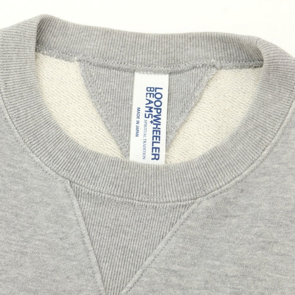 【中古】ループウィラー LOOPWHEELER BEAMS PLUS別注 コットン クルーネック スウェット グレー【 M 】【 状態ランクB 】【 メンズ 】