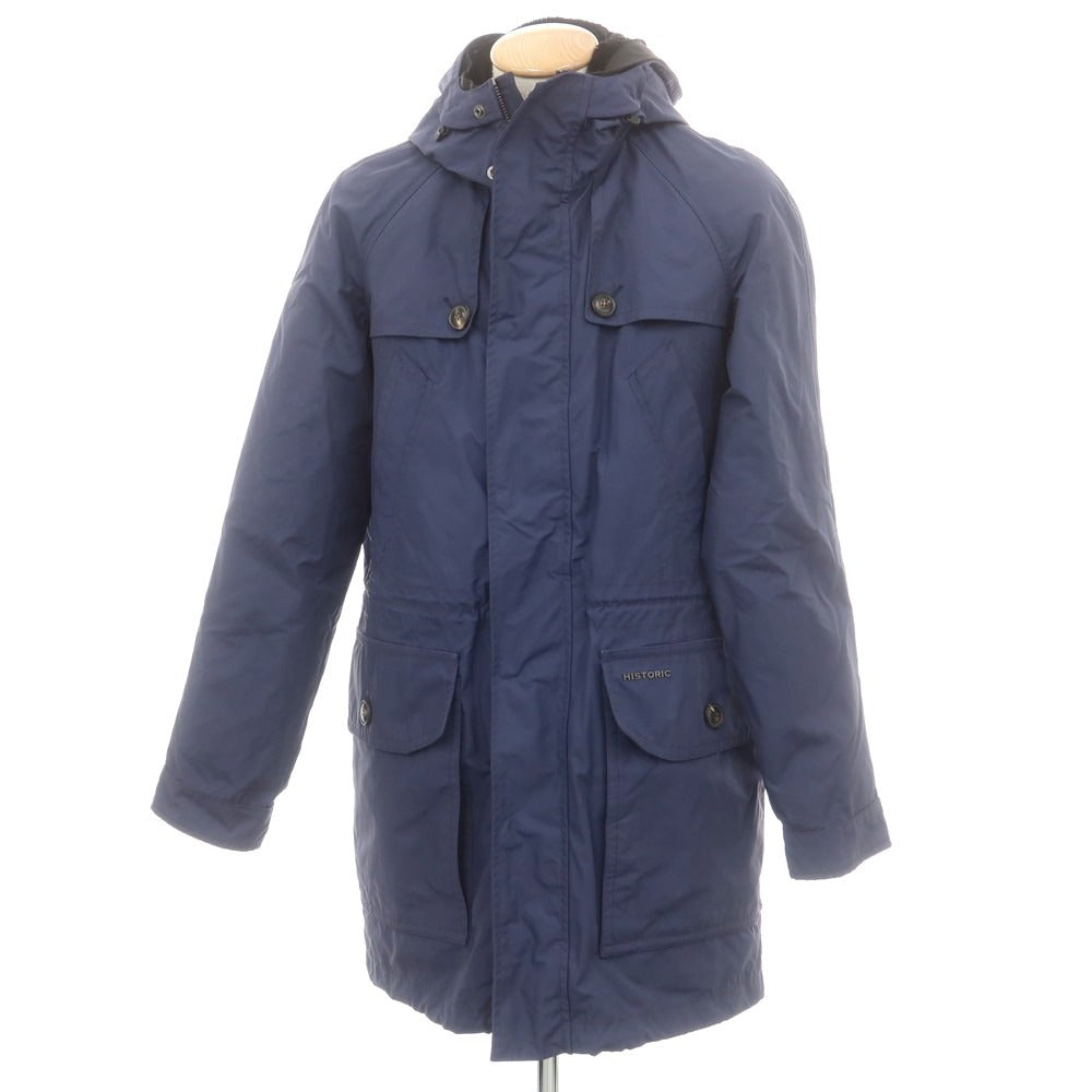 【中古】ヒストリック HISTORIC ポリエステル 中綿 フーデッドコート ライトネイビー系【 S 】【 状態ランクC 】【 メンズ 】
