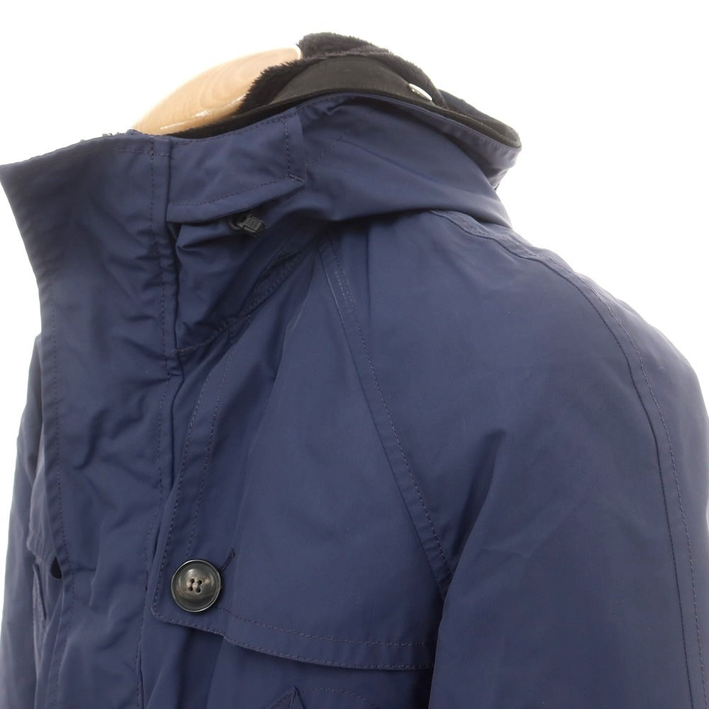 【中古】ヒストリック HISTORIC ポリエステル 中綿 フーデッドコート ライトネイビー系【 S 】【 状態ランクC 】【 メンズ 】