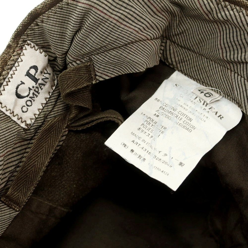 【中古】シーピーカンパニー C.P.Company コットンポリエステル ワークパンツ ダークオリーブブラウン【 46 】【 状態ランクC 】【 メンズ 】