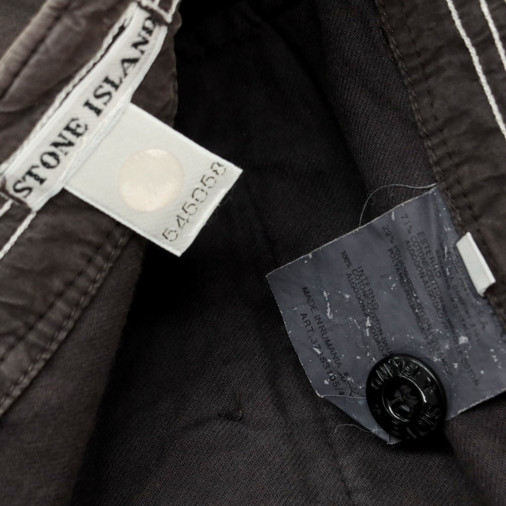 【中古】ストーンアイランド STONE ISLAND コットンナイロン ワークパンツ グレー【 46 】【 状態ランクD 】【 メンズ 】