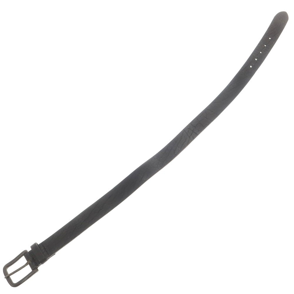 【中古】ストーンアイランド STONE ISLAND レザー ベルト ブラック【 80 】【 状態ランクB 】【 メンズ 】