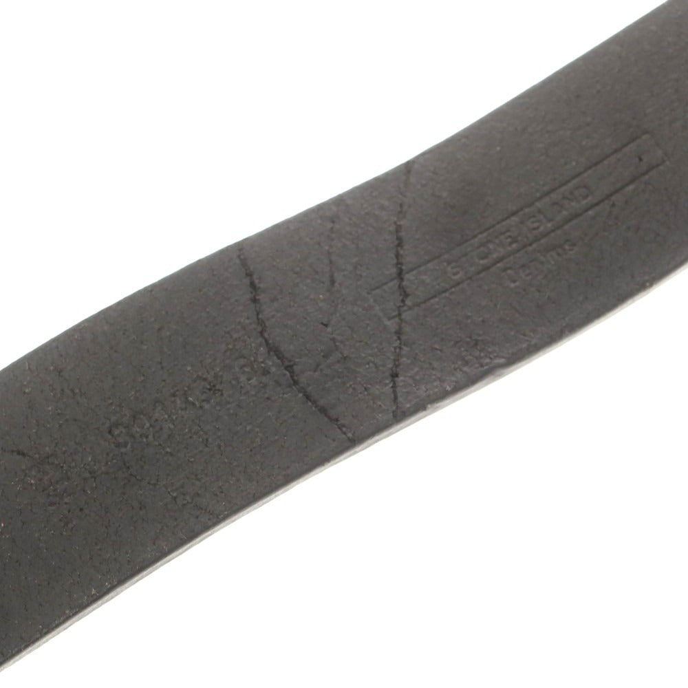 【中古】ストーンアイランド STONE ISLAND レザー ベルト ブラック【 80 】【 状態ランクB 】【 メンズ 】