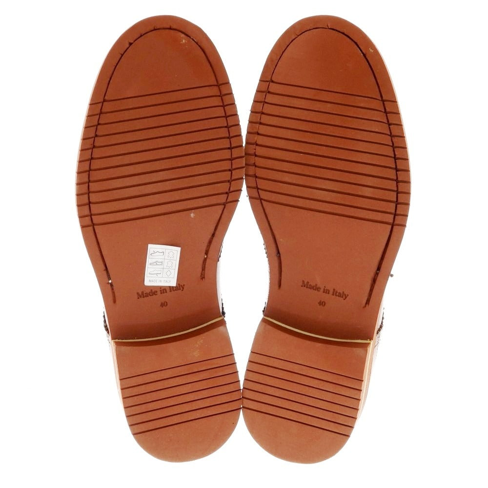 【中古】イルカンパゴ IL CAMPAGO ウイングチップ ドレスシューズ ブラウン【 40 】【 状態ランクA 】【 メンズ 】