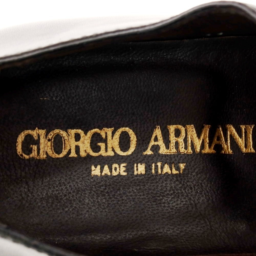 【中古】ジョルジオアルマーニ GIORGIO ARMANI ストレートチップ ドレスシューズ ブラック【 41 】【 状態ランクB 】【 メンズ 】