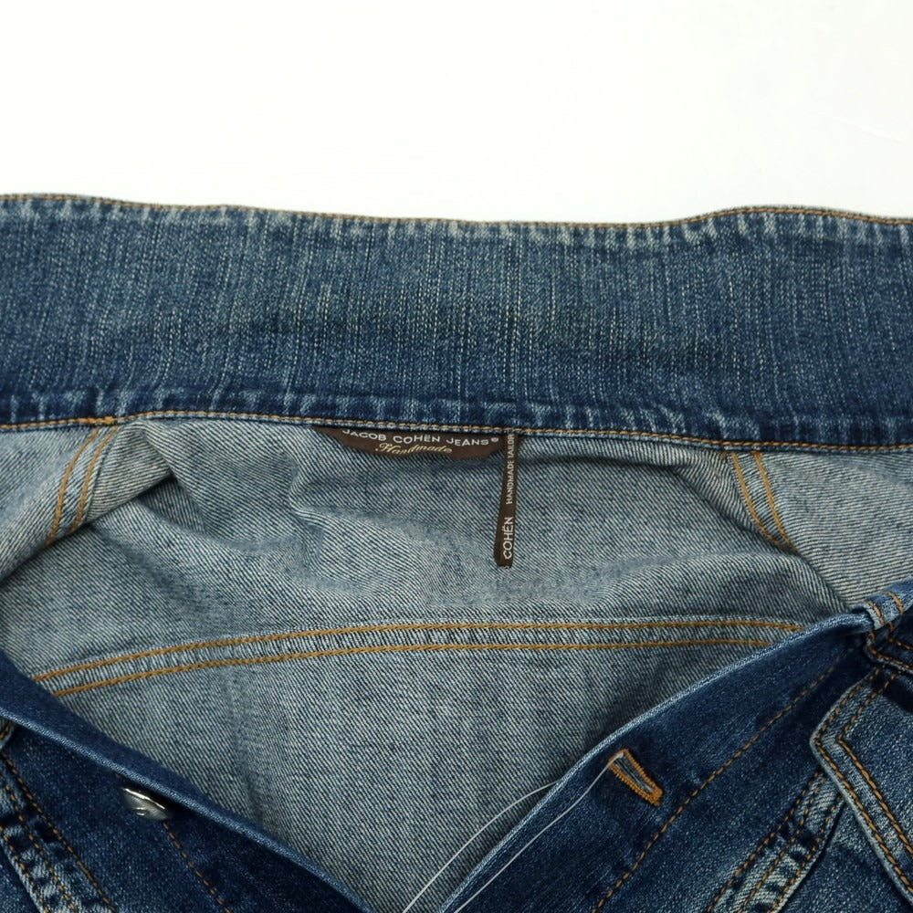 【中古】ヤコブコーエン JACOB COHEN J804 ストレッチコットン デニムジャケット ネイビー【 S 】【 状態ランクC 】【 メンズ 】