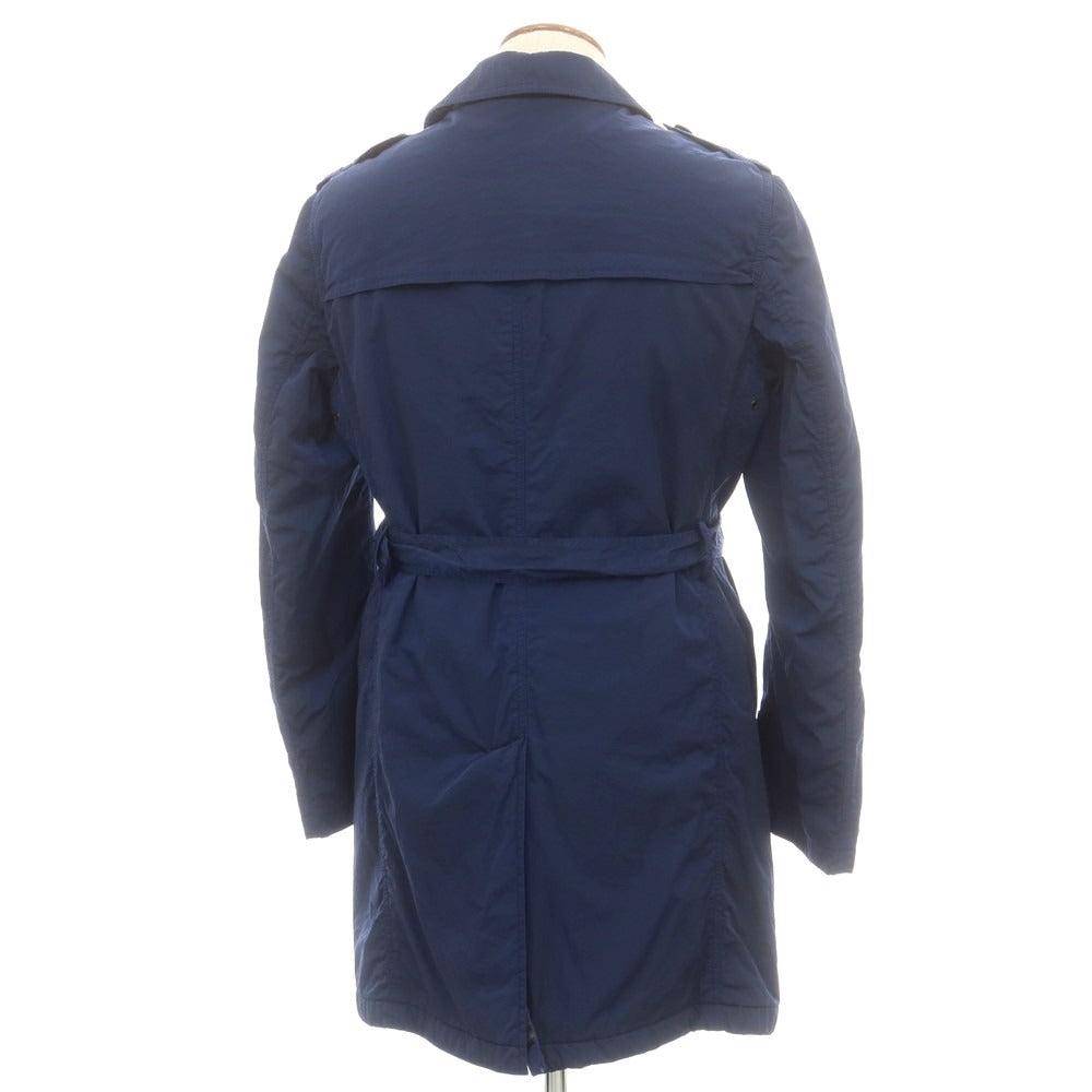【中古】イーヴォ Hevo ナイロン 中綿 トレンチコート ダークブルー【 48 】【 状態ランクB 】【 メンズ 】