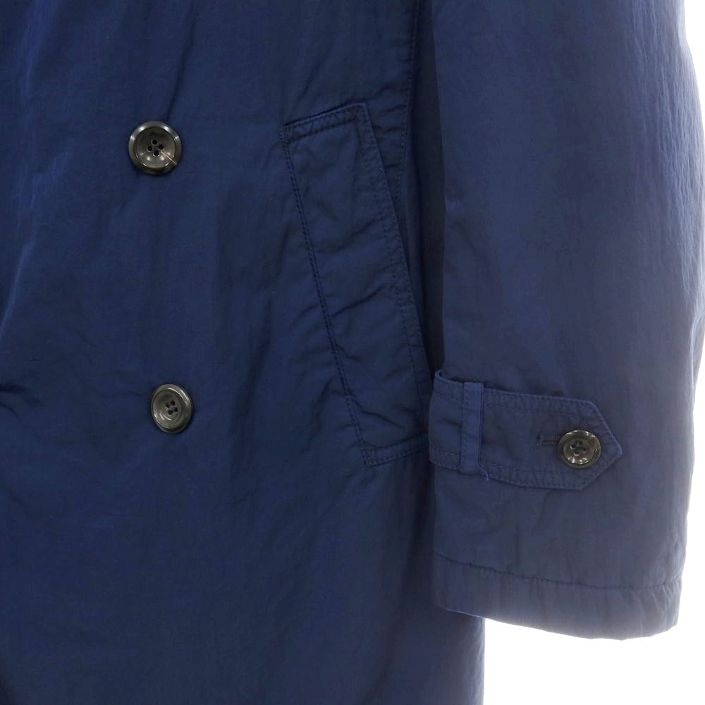 【中古】イーヴォ Hevo ナイロン 中綿 トレンチコート ダークブルー【 48 】【 状態ランクB 】【 メンズ 】