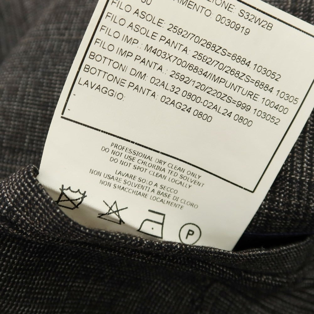 【中古】ボリオリ BOGLIOLI DOVER ウール グレンチェック 3B テーラードジャケット ダークブラウン系【 48 】【 状態ランクC 】【 メンズ 】