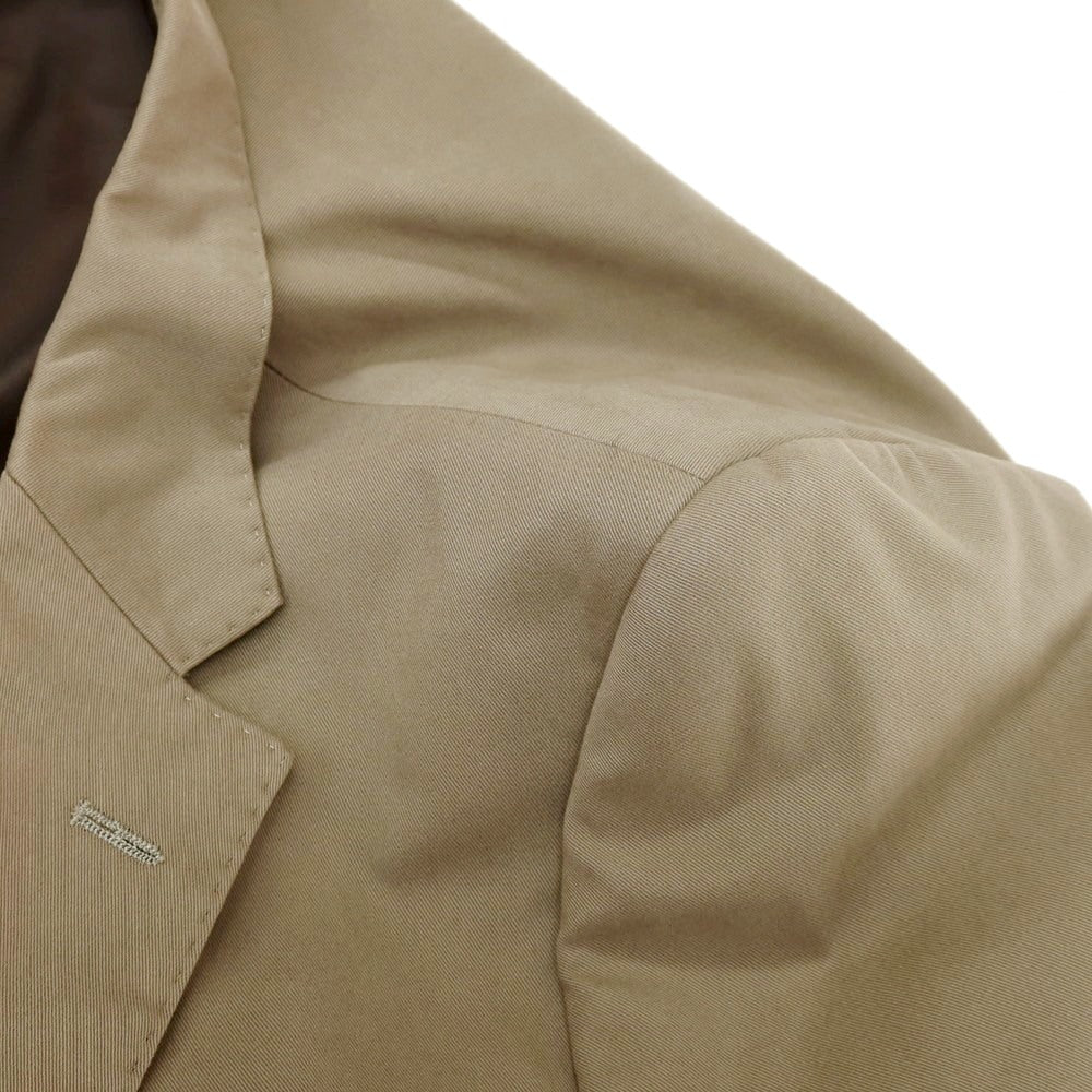 【中古】ナノユニバース nano universe コットンポリウレタン 2B テーラードジャケット オリーブベージュ【サイズ48】【 状態ランクD 】【 メンズ 】