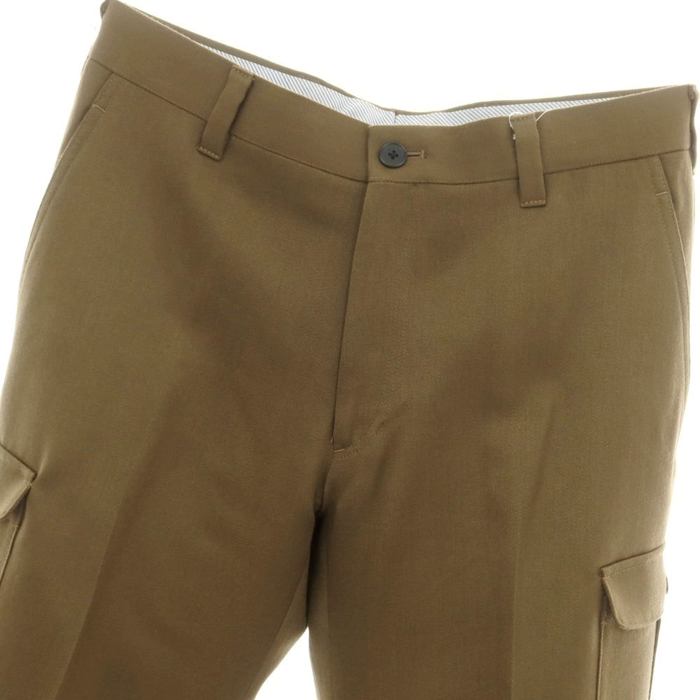 【中古】ニューヨーカー NEWYORKER ウール カーゴスラックスパンツ カーキブラウン【 82 】【 状態ランクB 】【 メンズ 】