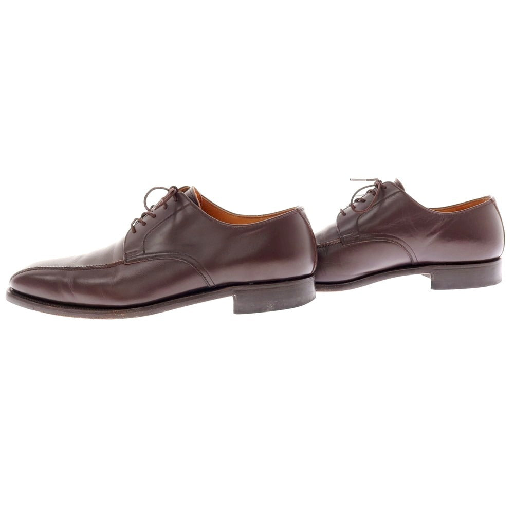 【中古】スコッチグレイン SCOTCH GRAIN スワールモカシン ドレスシューズ ダークブラウン【 25 1/2 EE 】【 状態ランクC 】【 メンズ 】