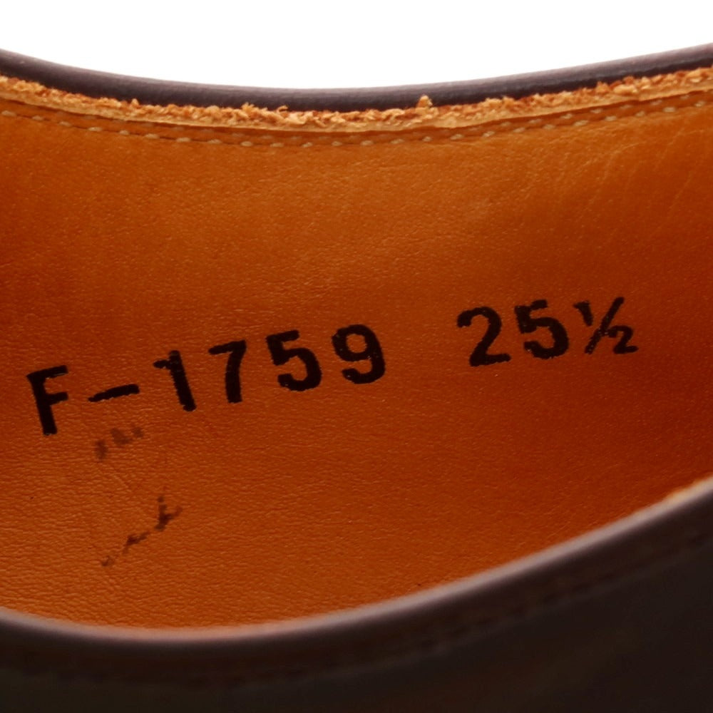 【中古】スコッチグレイン SCOTCH GRAIN スワールモカシン ドレスシューズ ダークブラウン【 25 1/2 EE 】【 状態ランクC 】【 メンズ 】