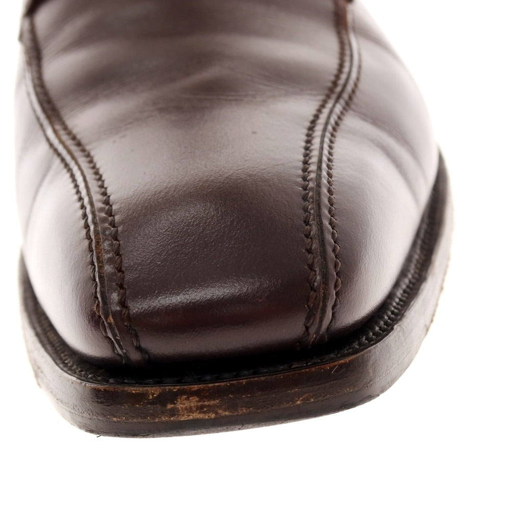 【中古】スコッチグレイン SCOTCH GRAIN スワールモカシン ドレスシューズ ダークブラウン【 25 1/2 EE 】【 状態ランクC 】【 メンズ 】