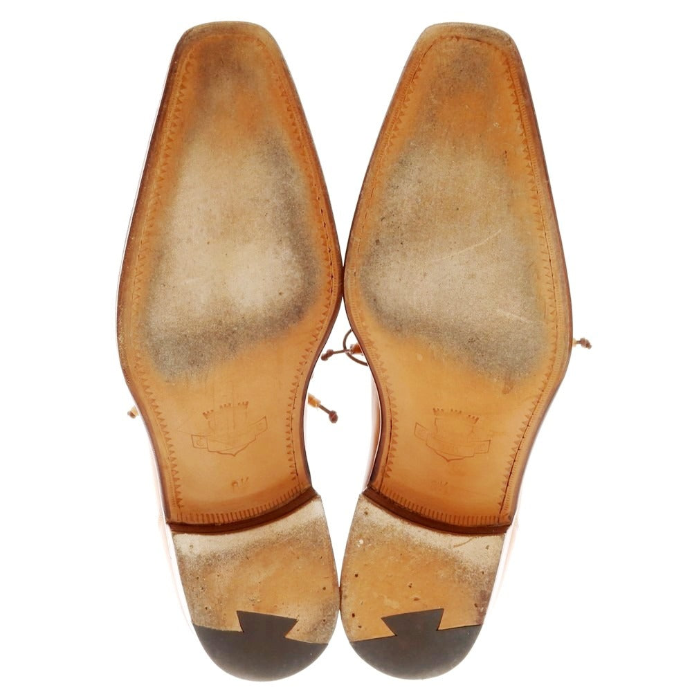 【中古】イセタンメンズ ISETAN MENS CORTINA製 ウイングチップ ドレスシューズ ライトブラウン【 8 1/2 】【 状態ランクB 】【 メンズ 】
