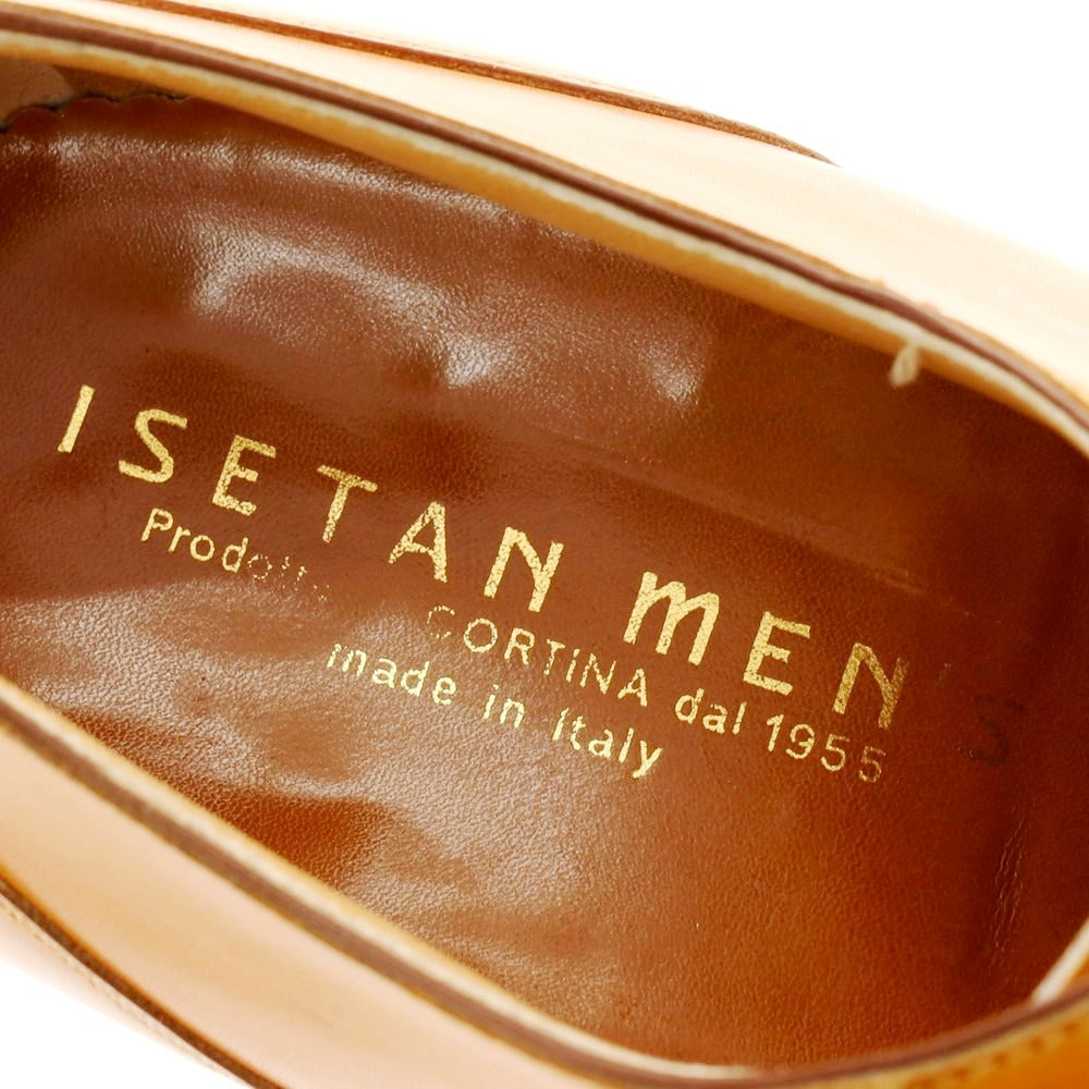 【中古】イセタンメンズ ISETAN MENS CORTINA製 ウイングチップ ドレスシューズ ライトブラウン【 8 1/2 】【 状態ランクB 】【 メンズ 】