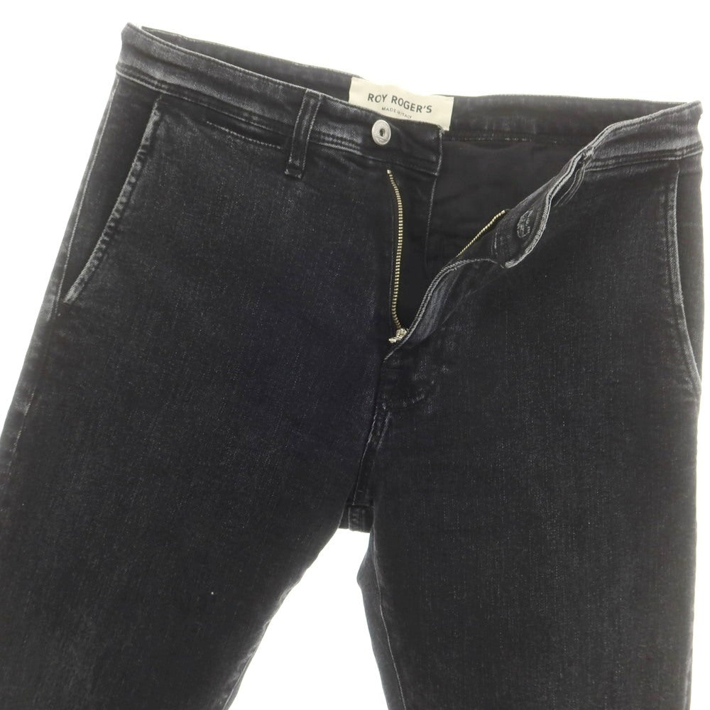【中古】ロイロジャース ROY ROGER’S ストレッチ コットンレーヨンポリエステル デニムパンツ ブラック【 30 】【 状態ランクC 】【 メンズ 】