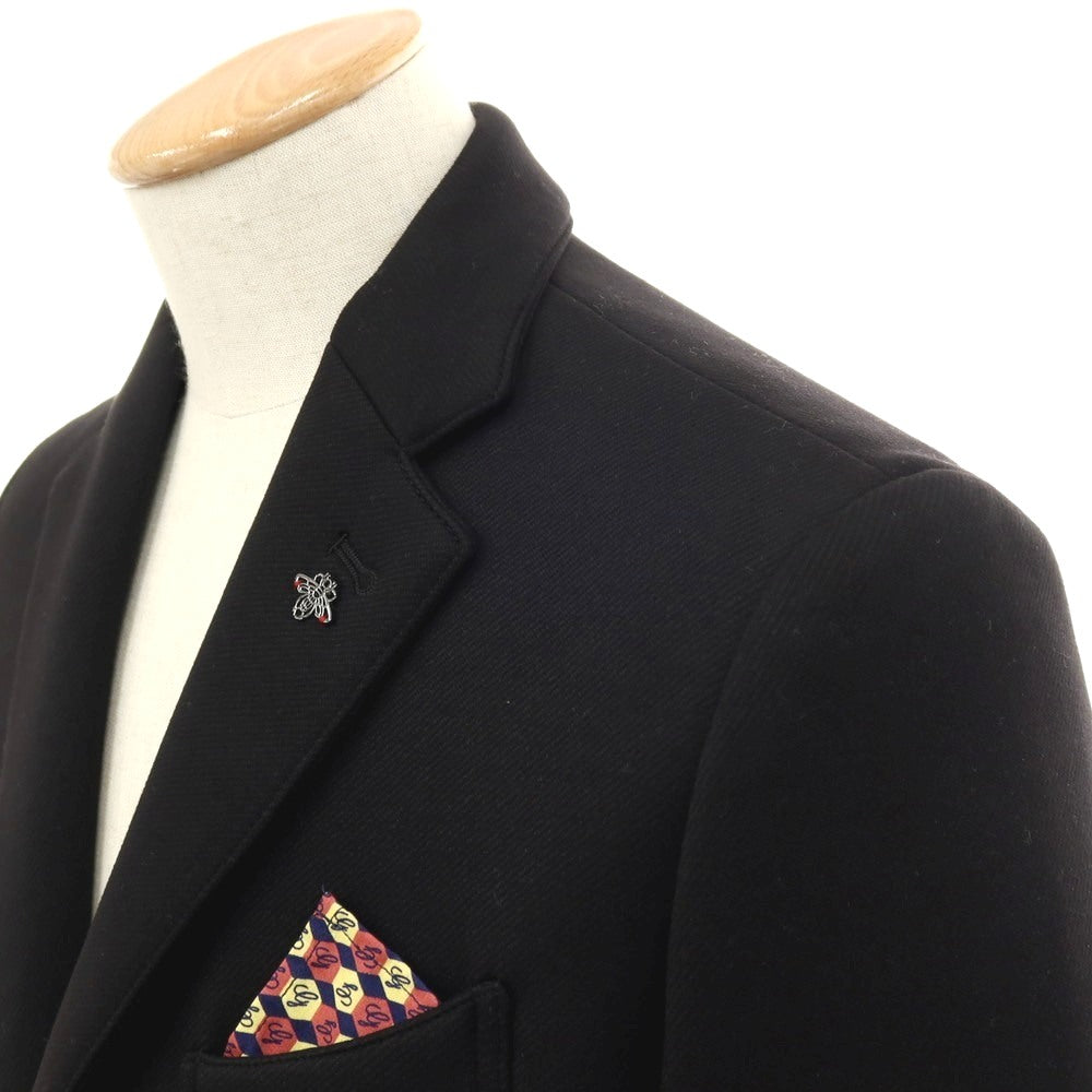 【中古】【未使用】ジーステージ g-stage ポリエステルレーヨンポリウレタン ダンボールニット 2B カジュアルジャケット ブラック【サイズ44】【 状態ランクS 】【 メンズ 】