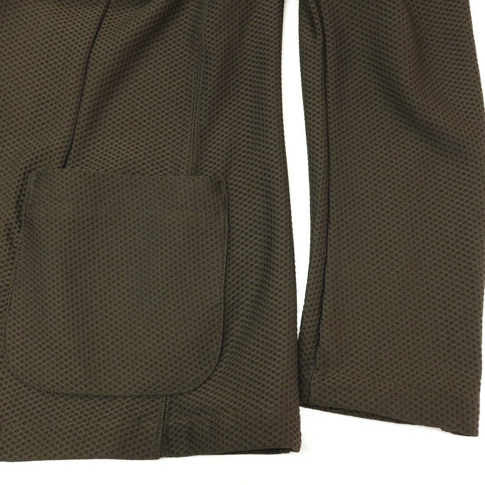 【中古】【未使用】ジーステージ g-stage ストレッチ ナイロン ハニカムメッシュ 2B カジュアルジャケット ダークオリーブグリーン【サイズ44】【 状態ランクS 】【 メンズ 】