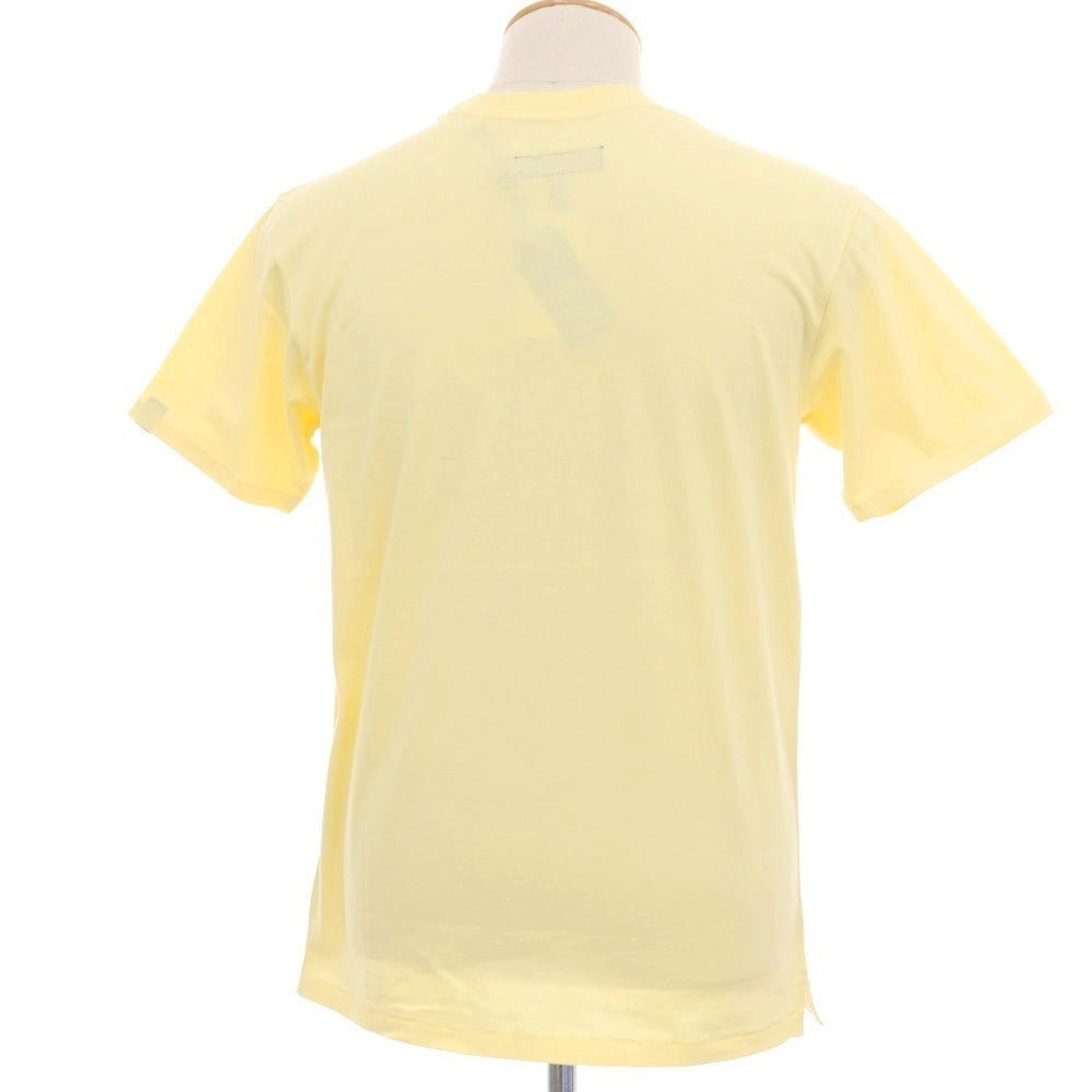 【中古】【未使用】ラグアンドボーン rag & bone コットン 刺しゅうロゴ クルーネック 半袖Tシャツ イエロー【サイズXS】【 状態ランクS 】【 メンズ 】