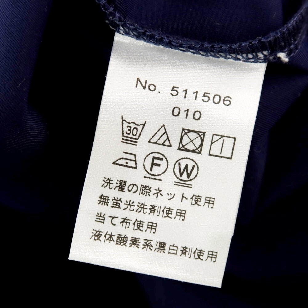 【中古】【未使用】ジーステージ g-stage ナイロン ジャージー クルーネック 半袖Tシャツ ネイビー【サイズ44】【 状態ランクS 】【 メンズ 】