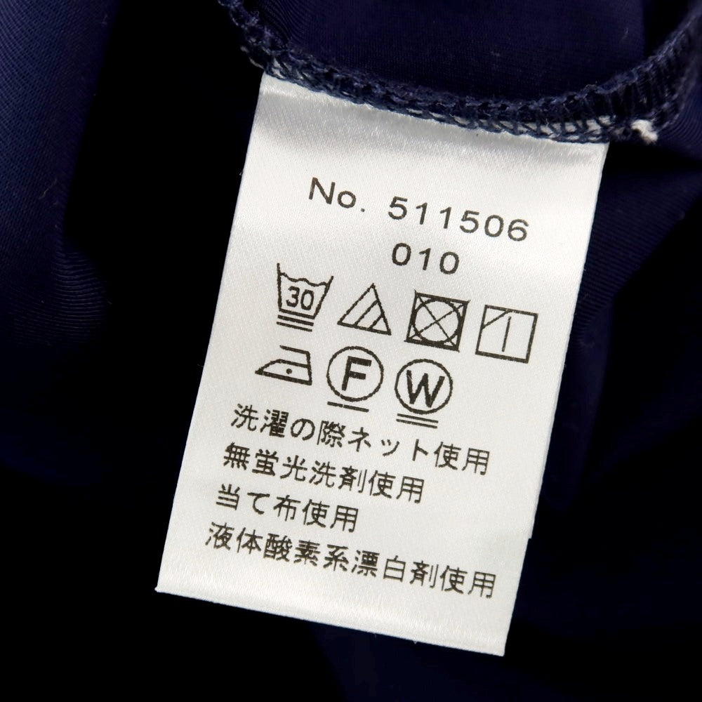 【中古】【未使用】ジーステージ g-stage ナイロン ジャージー クルーネック 半袖Tシャツ ネイビー【サイズ44】【 状態ランクS 】【 メンズ 】