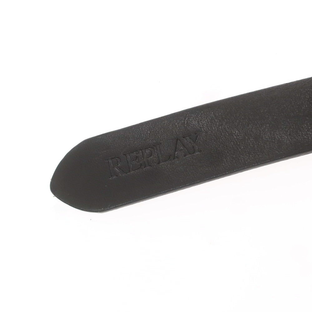 【中古】【未使用】リプレイ REPLAY カウレザー ベルト ブラック【 80(紙タグ表記) 】【 状態ランクS 】【 メンズ 】