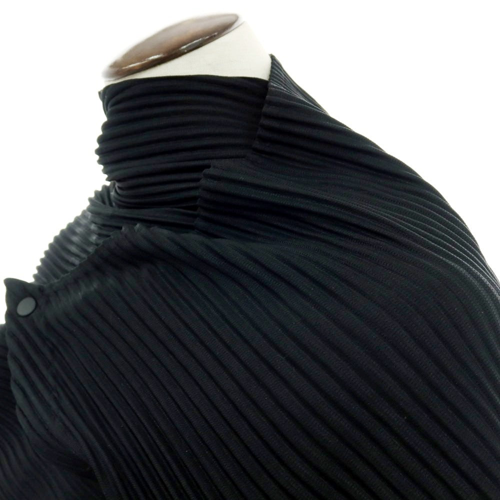 【中古】オム プリッセ イッセイミヤケ HOMME PLISSE ISSEY MIYAKE 2025年秋冬 ポリエステル系 プリーツ ベスト ブラック【 表記なし(L位) 】【 状態ランクA 】【 メンズ 】