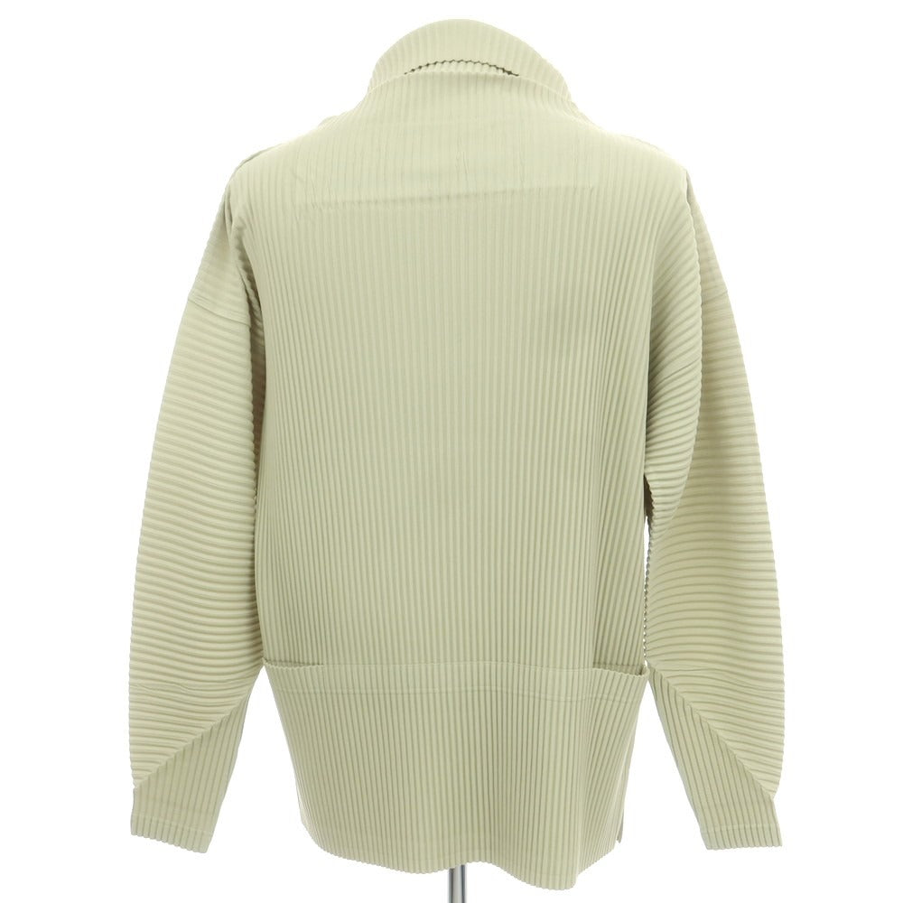 【中古】オム プリッセ イッセイミヤケ HOMME PLISSE ISSEY MIYAKE 2025年秋冬 ポリエステル系 プリーツ 長袖トップ ライトグリーン【 表記なし(L位) 】【 状態ランクA 】【 メンズ 】