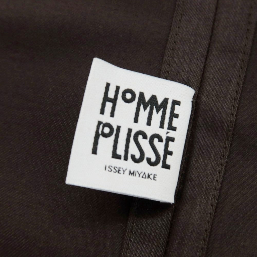 【中古】オム プリッセ イッセイミヤケ HOMME PLISSE ISSEY MIYAKE 2025年秋冬 ポリエステル系 カジュアルシャツ ダークブラウン【 表記なし(L位) 】【 状態ランクA 】【 メンズ 】
