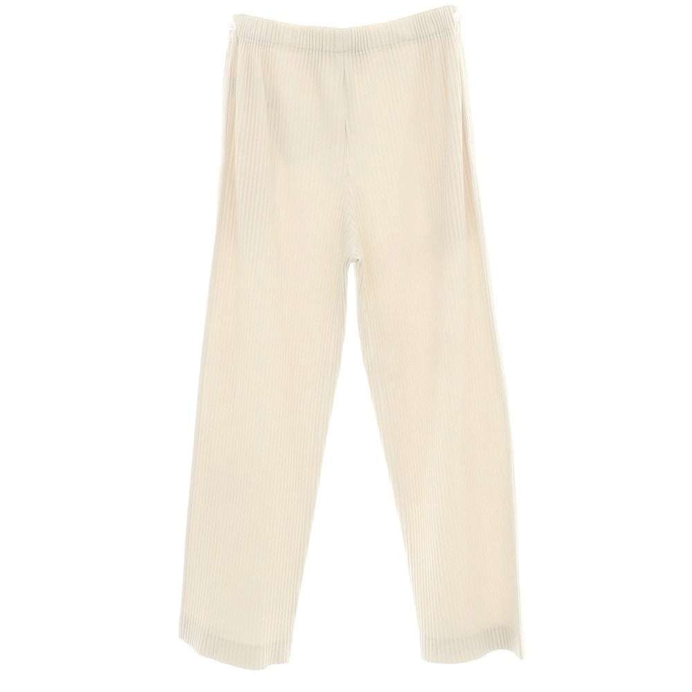 【中古】オム プリッセ イッセイミヤケ HOMME PLISSE ISSEY MIYAKE 2025年秋冬 ポリエステル系 プリーツ イージーパンツ オフホワイト【 表記なし(L位) 】【 状態ランクB 】【 メンズ 】