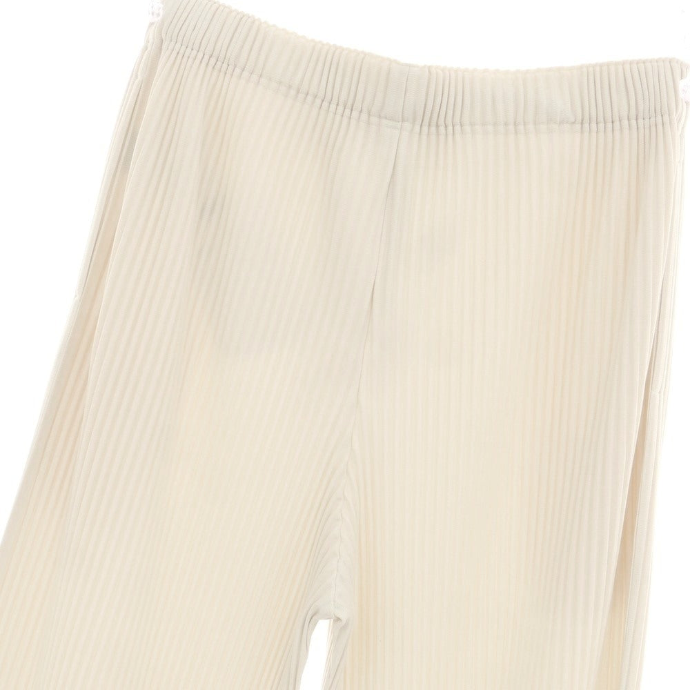 【中古】オム プリッセ イッセイミヤケ HOMME PLISSE ISSEY MIYAKE 2025年秋冬 ポリエステル系 プリーツ イージーパンツ オフホワイト【 表記なし(L位) 】【 状態ランクB 】【 メンズ 】