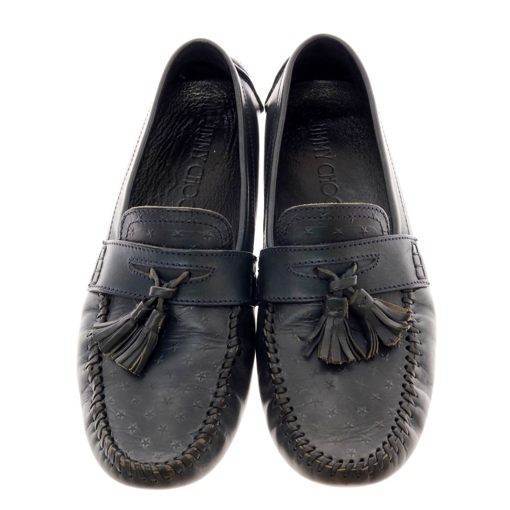 【中古】ジミーチュウ JIMMY CHOO タッセル ドライビングシューズ ダークネイビー【 42 】【 状態ランクC 】【 メンズ 】