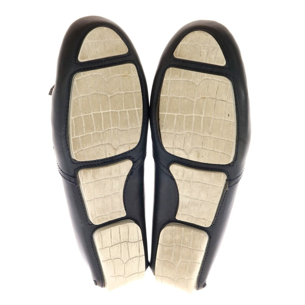 【中古】ジミーチュウ JIMMY CHOO タッセル ドライビングシューズ ダークネイビー【 42 】【 状態ランクC 】【 メンズ 】