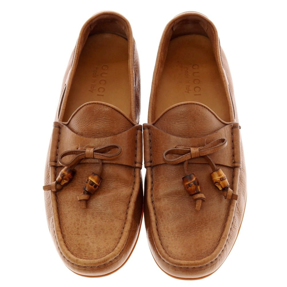 【中古】グッチ GUCCI タッセル ドライビングシューズ ブラウン【 8 】【 状態ランクC 】【 メンズ 】