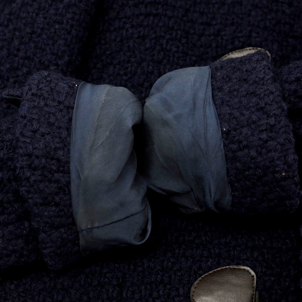 【中古】イレブンティ eleventy ウールニット ダッフルコート ネイビー【 42 】【 状態ランクC 】【 メンズ 】