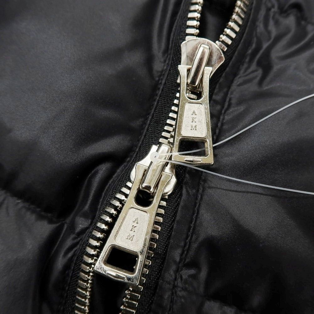 【中古】エーケーエム エイケイエム AKM ナイロン フーデッド ダウンジャケット ブルゾン ブラック【 M 】【 状態ランクB 】【 メンズ 】