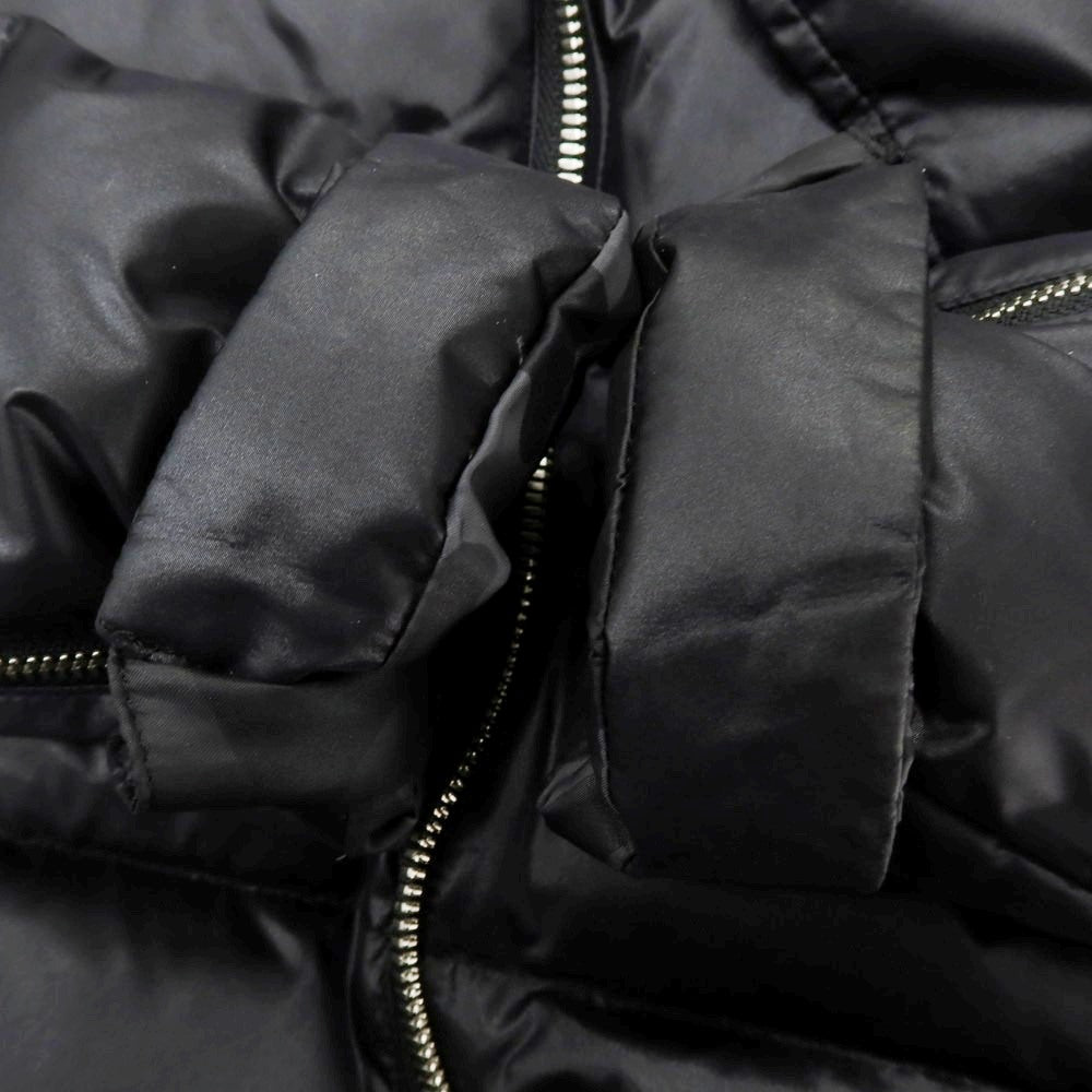 【中古】エーケーエム エイケイエム AKM ナイロン フーデッド ダウンジャケット ブルゾン ブラック【 M 】【 状態ランクB 】【 メンズ 】