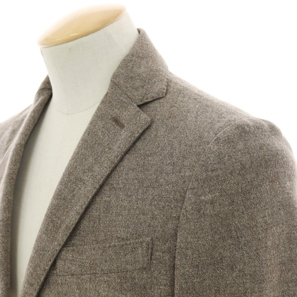 【中古】イレブンティ eleventy ストレッチ ウールナイロン 2B テーラードジャケット アッシュブラウン系【 44 】【 状態ランクD 】【 メンズ 】