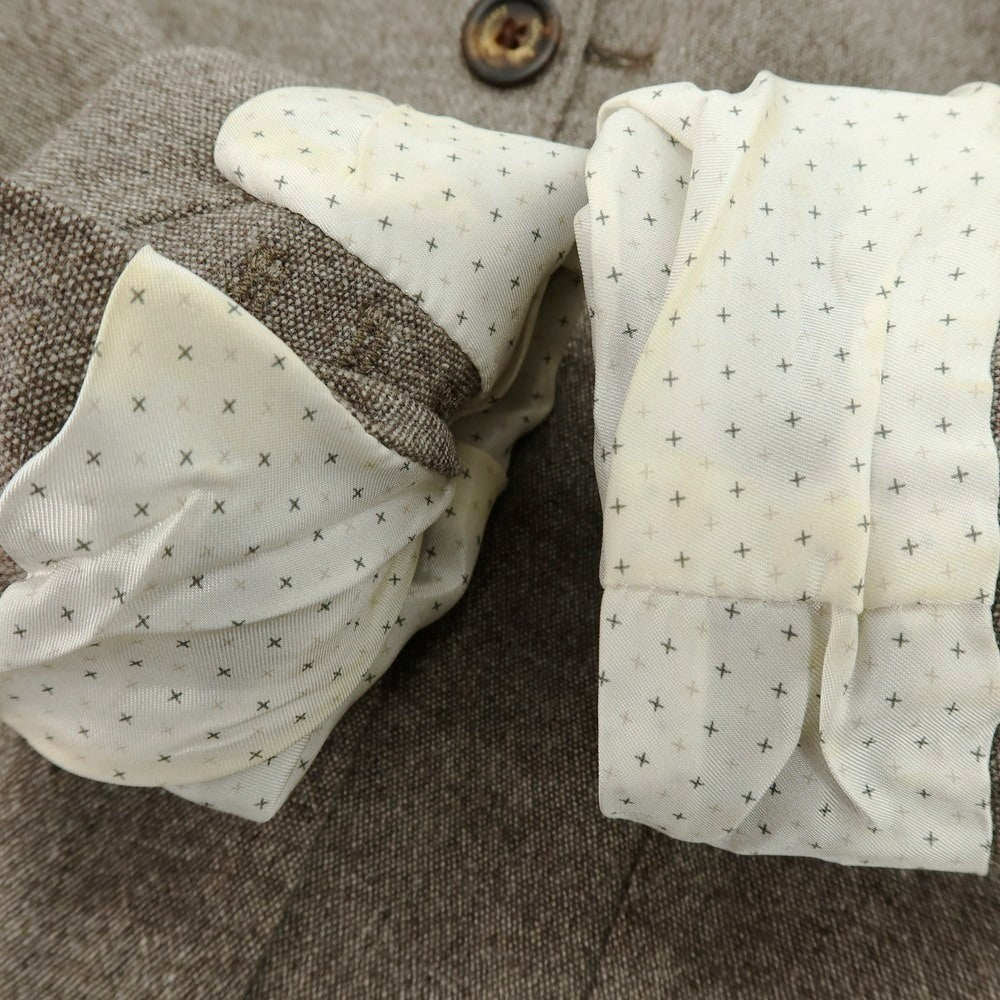 【中古】イレブンティ eleventy ストレッチ ウールナイロン 2B テーラードジャケット アッシュブラウン系【 44 】【 状態ランクD 】【 メンズ 】