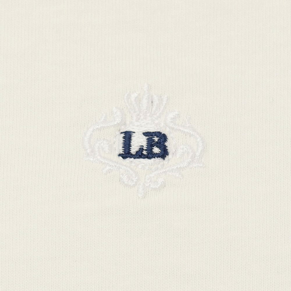 【中古】ルイジ ボレッリ Luigi Borrelli コットン クルーネック 半袖Tシャツ オフホワイト【サイズS】【 状態ランクB 】【 メンズ 】