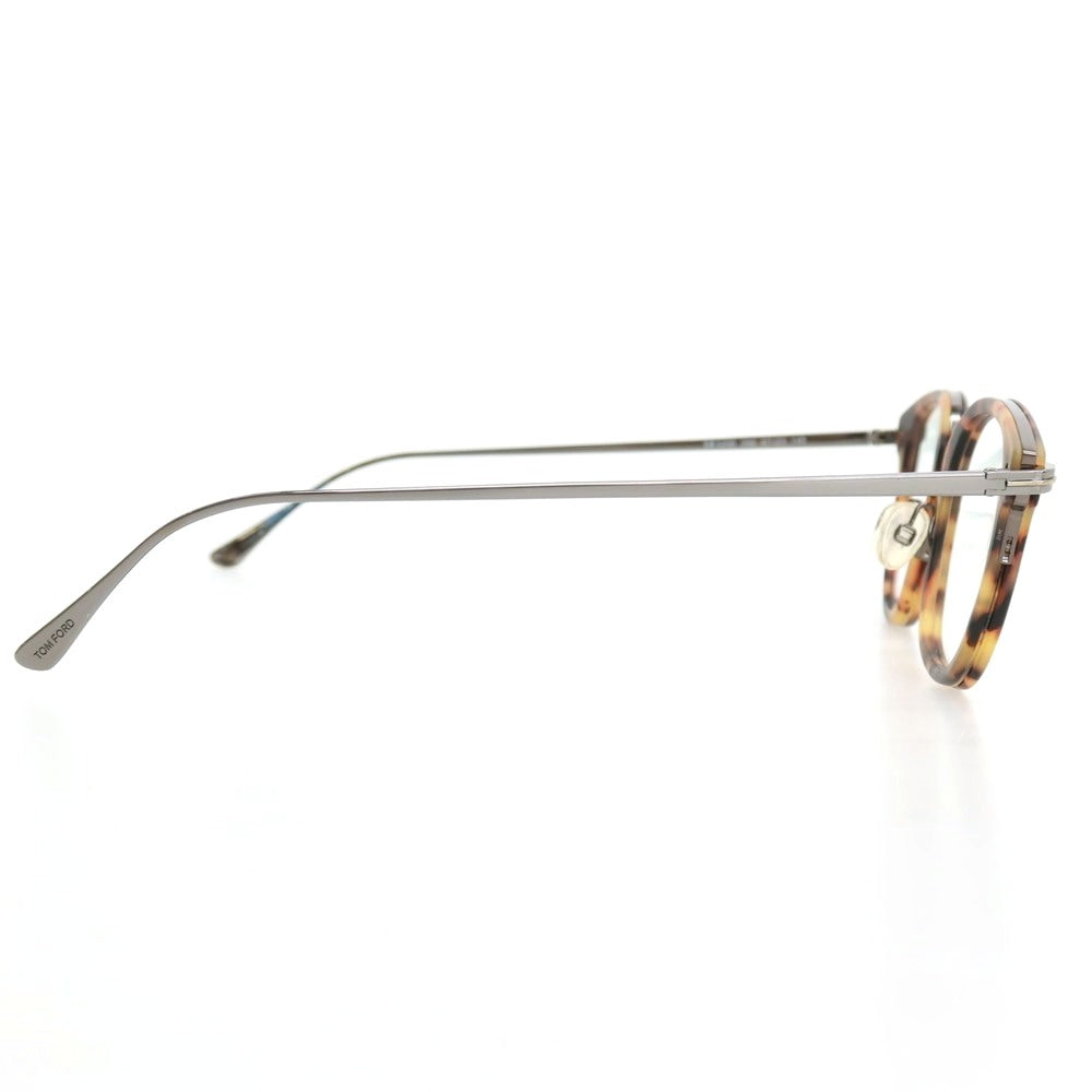 【中古】トムフォード TOM FORD TF5496 056 コンビネーションフレーム メガネ ブラウン【サイズ47□23 145】【 状態ランクC 】【 メンズ 】