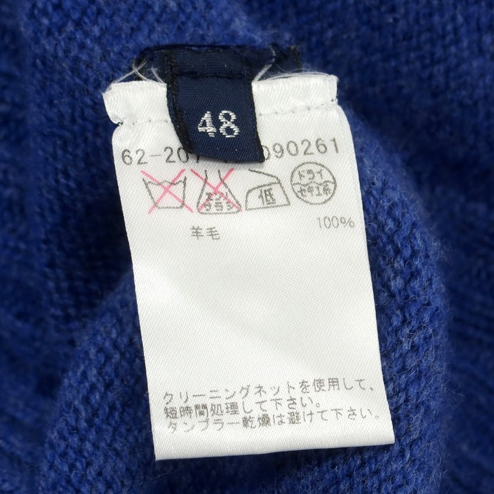 【中古】ドルモア DRUMOHR ウール クルーネック プルオーバーニット ネイビーxブルー【 48 】【 状態ランクB 】【 メンズ 】