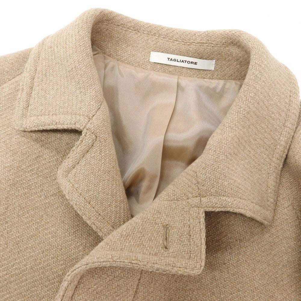 【中古】タリアトーレ TAGLIATORE ウールナイロン ステンカラーコート ベージュ【 48 】【 状態ランクA 】【 メンズ 】
