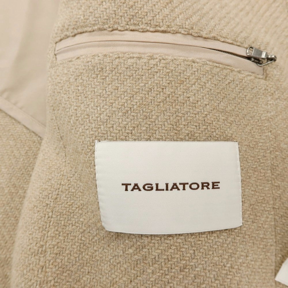 【中古】タリアトーレ TAGLIATORE ウールナイロン ステンカラーコート ベージュ【 48 】【 状態ランクA 】【 メンズ 】