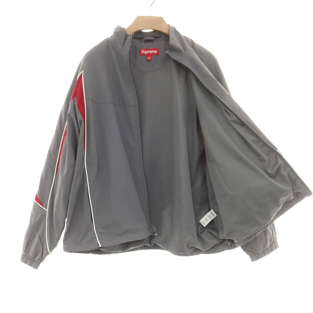 【中古】シュプリーム Supreme 2025年秋冬 Contrast Piping Track Jacket ナイロン トラックジャケット グレー【 L 】【 状態ランクA 】【 メンズ 】