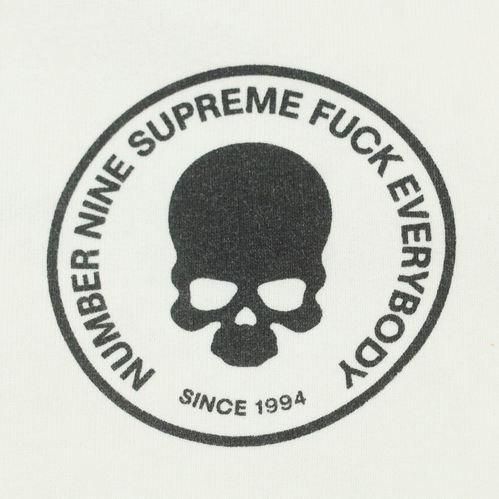 【中古】シュプリーム Supreme × Number (N)ine 2025年秋冬 Hooded Sweatshirt パーカー ホワイト【 L 】【 状態ランクA 】【 メンズ 】